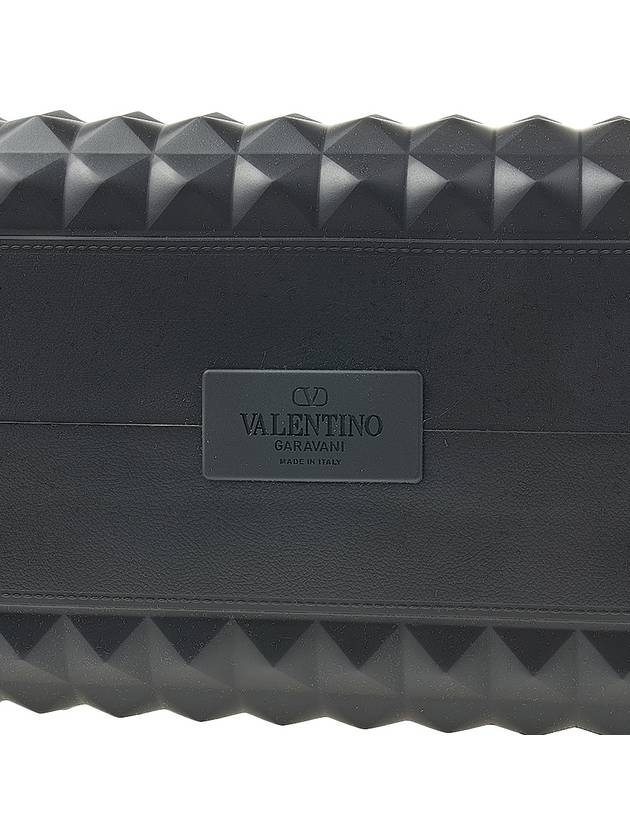 Le Troisieme Stud Pattern Rubber Tote Bag Black - VALENTINO - BALAAN 8