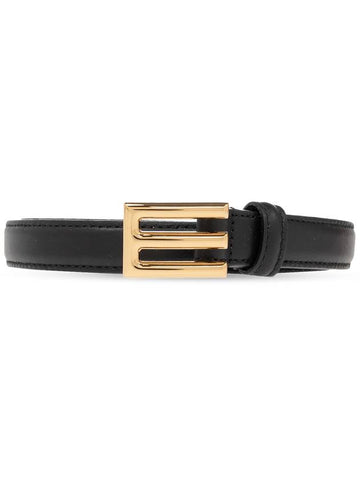 Etro Leather Belt With Logo, Women's, Black - ETRO - BALAAN 1