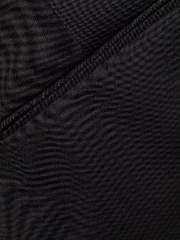 Men's Stretch Wool Blend Straight Pants Black - VALENTINO - BALAAN 13