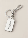 Four Stitch Logo Leather Keyring Black - MAISON MARGIELA - BALAAN 3