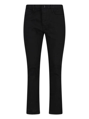 slim fit stretch jeans black - EMPORIO ARMANI - BALAAN 1