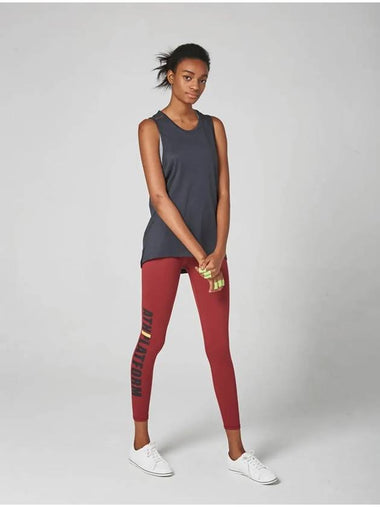 Lettering Leggings Dark Pink - ATHPLATFORM - BALAAN 1