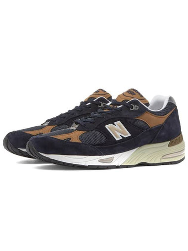 991 Made in UK Navy Tan M991DNB 991 Made in UK Navy Tan - NEW BALANCE - BALAAN 1