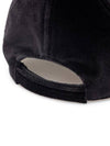 Embroidered Logo Velvet Ball Cap Black - MIU MIU - BALAAN.