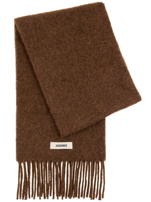 Jacquemus Reshap Caro Muffler Scarf Brown Unisex - JACQUEMUS - BALAAN 2