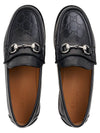 Men's GG Horsebit Leather Loafers Black - GUCCI - BALAAN 7