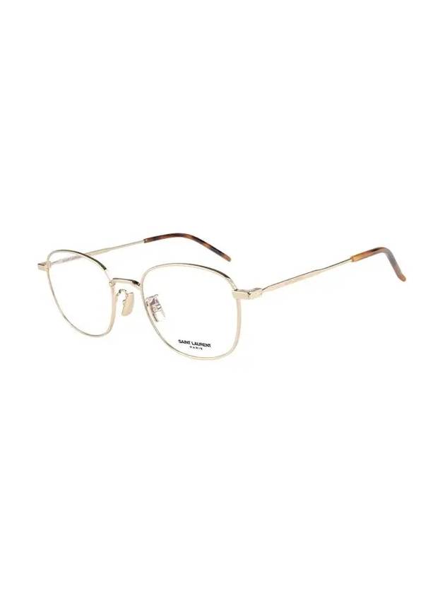 Eyewear Square Eyeglasses Gold - SAINT LAURENT - BALAAN 4