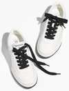 Women's Sneakers Calfskin Leather White CC Logo - CHANEL - BALAAN 8
