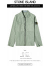 Wappen Patch Old Effect Zip-Up Jacket Green - STONE ISLAND - BALAAN 3