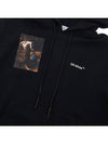 Caravaggio Print Drawstring Hoodie Black - OFF WHITE - BALAAN 8