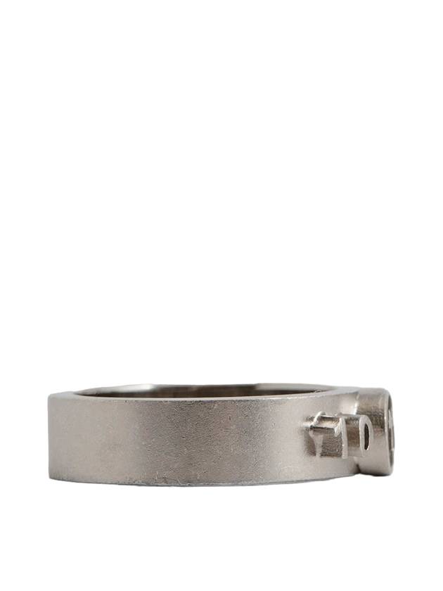 numbering engraved logo ring silver - MAISON MARGIELA - BALAAN 3