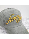 Embroidered Logo Ball Cap Sage Green - ACNE STUDIOS - BALAAN 7