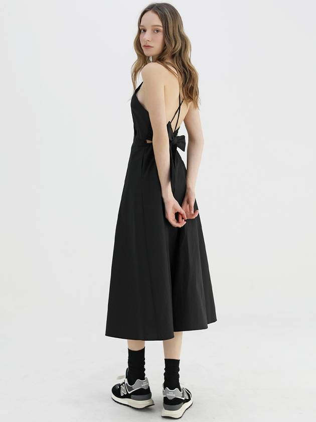 Ribbon Back Long Dress Black - STAY WITH ME - BALAAN 2