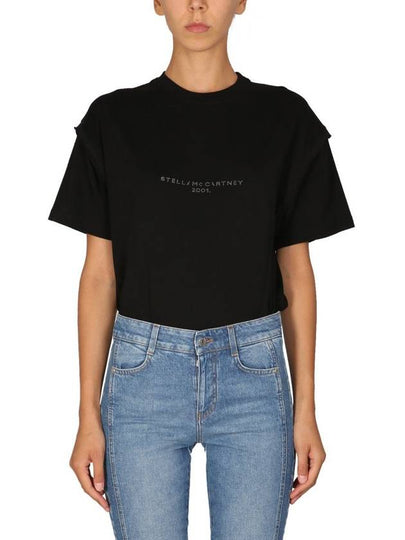 short sleeve t-shirt 6J00713SPW87 1000 BLACK - STELLA MCCARTNEY - BALAAN 2