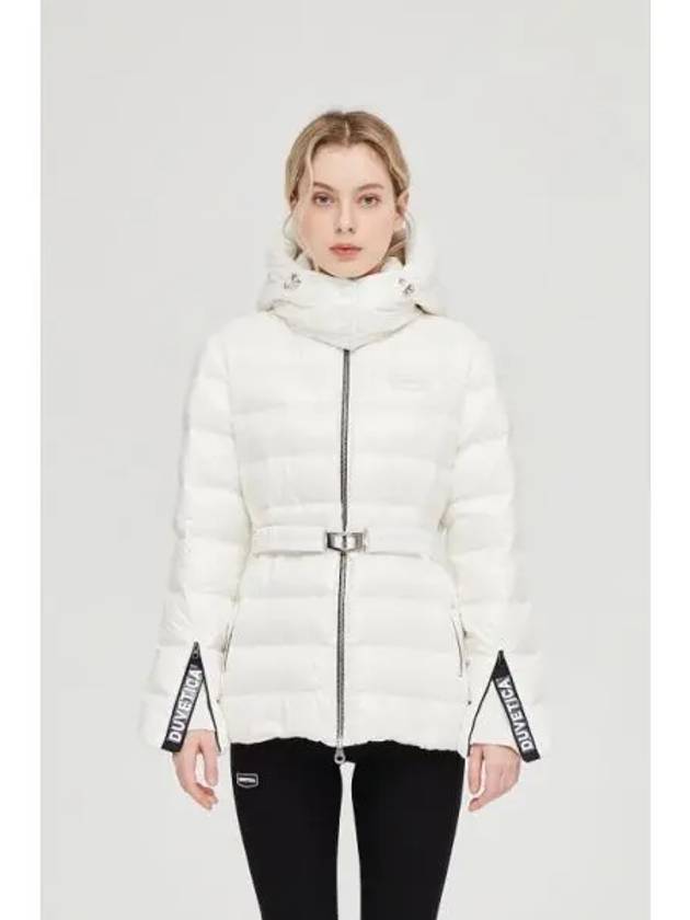 Pi a White Women s Down Jacket - DUVETICA - BALAAN 1