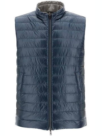 reversible black polyamide gilet - HERNO - BALAAN 1