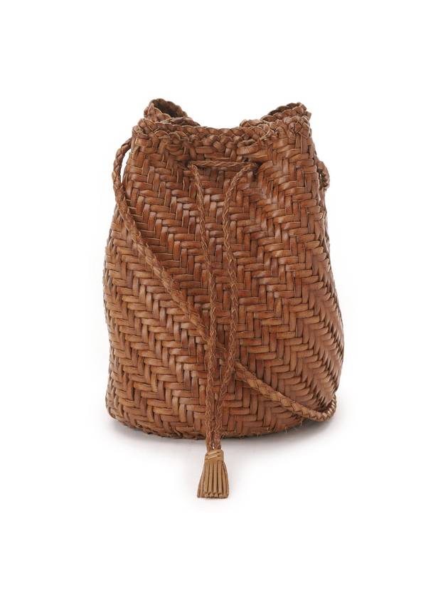 Pom Pom Double Jump Bucket Bag Tan - DRAGON DIFFUSION - BALAAN.