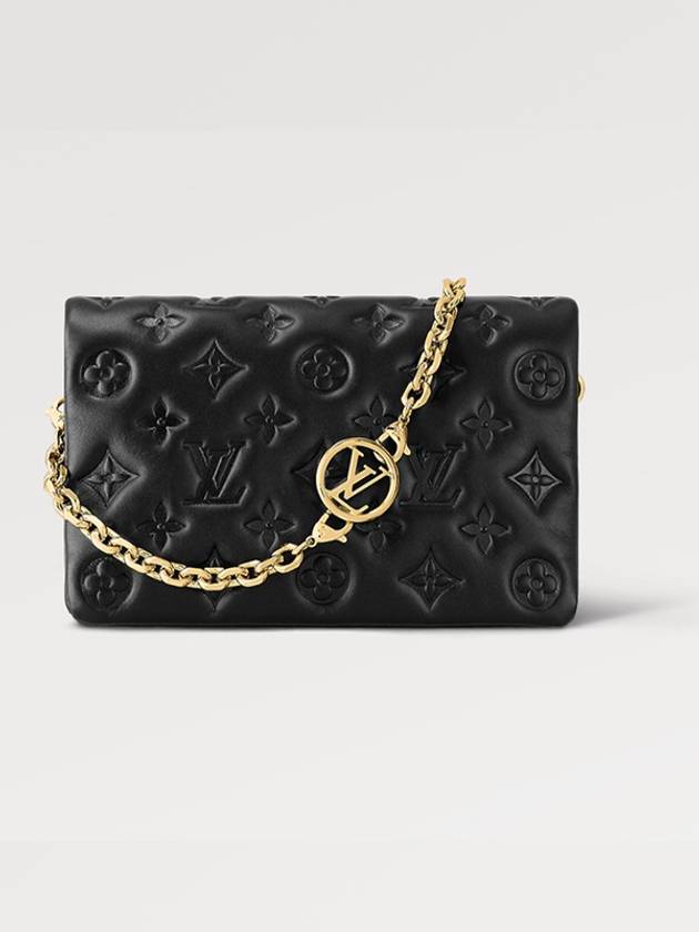 Pochette Coussin Monogram Leather Shoulder Bag Black - LOUIS VUITTON - BALAAN 2