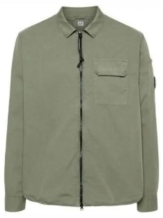 Gabardine zippered shirt - CP COMPANY - BALAAN 2