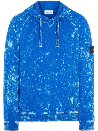 Off Dye Treatment Waffen Patch Hoodie Blue - STONE ISLAND - BALAAN 2