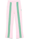 70s Velour Track Pants Pink - ADIDAS - BALAAN 1