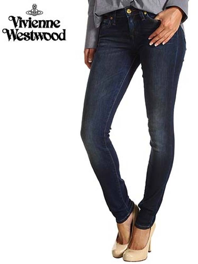 LEE collaboration women's denim Anglomania Monroe Jegging blue Jean - VIVIENNE WESTWOOD - BALAAN 4