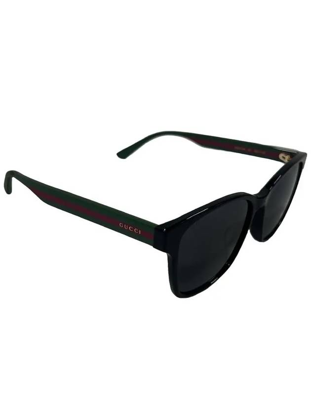 Eyewear Asian Fit Square Horn Rim Sunglasses Black - GUCCI - BALAAN 6