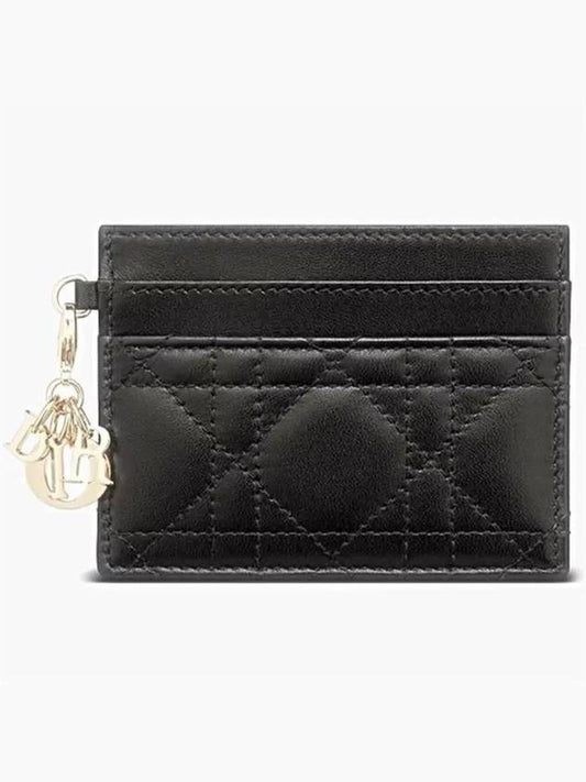 Lady Freesia 5 Slot Cannage Card Wallet Black - DIOR - BALAAN 2