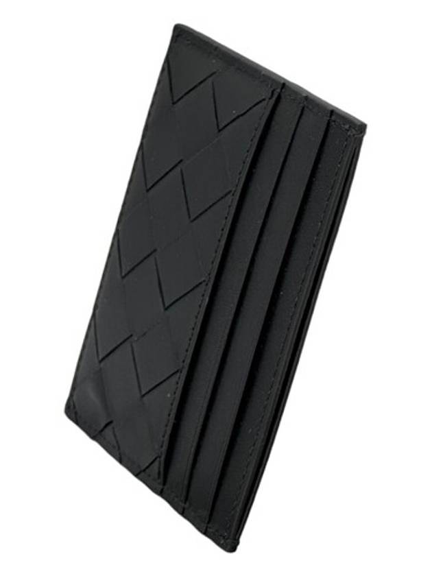 Intrecciato Leather Card Wallet Black - BOTTEGA VENETA - BALAAN 6