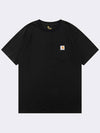 Workwear Pocket Short Sleeve T-Shirt Black - CARHARTT - BALAAN 2