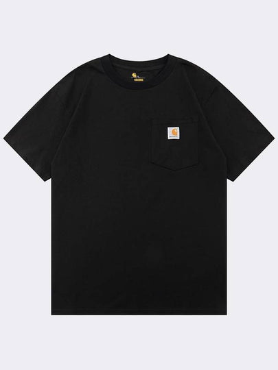 Workwear Pocket Short Sleeve T-Shirt Black - CARHARTT - BALAAN 2