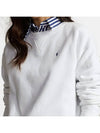 Embroidered Pony Logo Fleece Sweatshirt White - POLO RALPH LAUREN - BALAAN 4