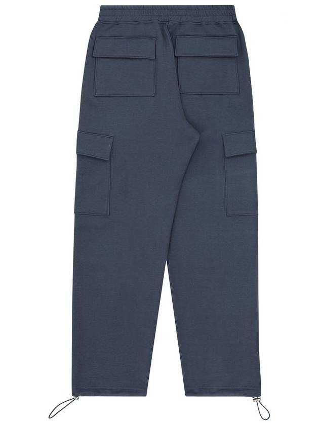 Special Wool Cargo Straight Pants Exotic Blue - CETO - BALAAN 3