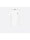 Embroidered Bee Cotton Jersey Short Sleeve T-Shirt White - DIOR - BALAAN 2