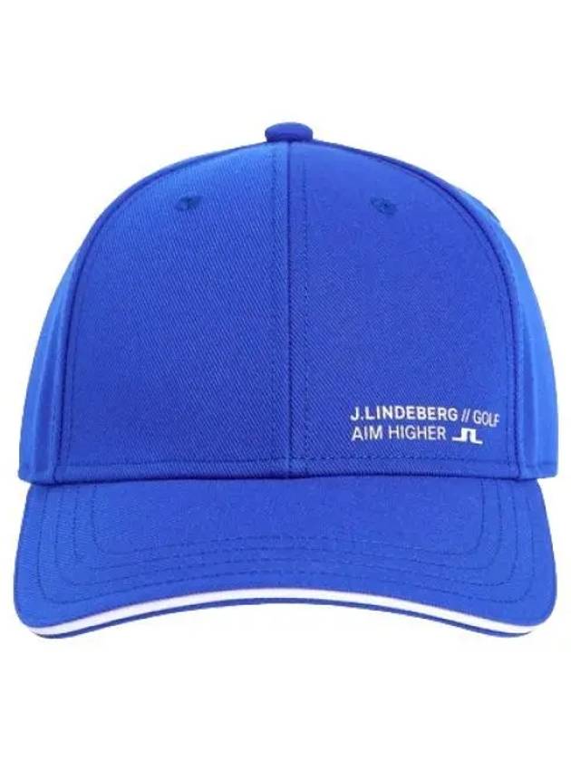 Sunny Logo Print Polyester Twill Ball Cap Blue - J.LINDEBERG - BALAAN 2