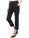 Trica Wool Straight Pants Black - THEORY - BALAAN 6