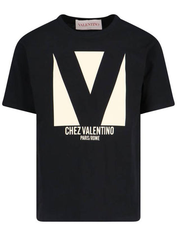 Valentino T-shirts and Polos Black - VALENTINO - BALAAN 1