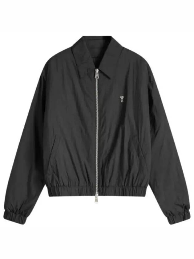 De Coeur Zip-Up Jacket Black - AMI - BALAAN 2