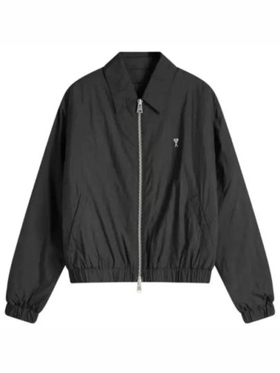 De Coeur Zip-Up Jacket Black - AMI - BALAAN 2