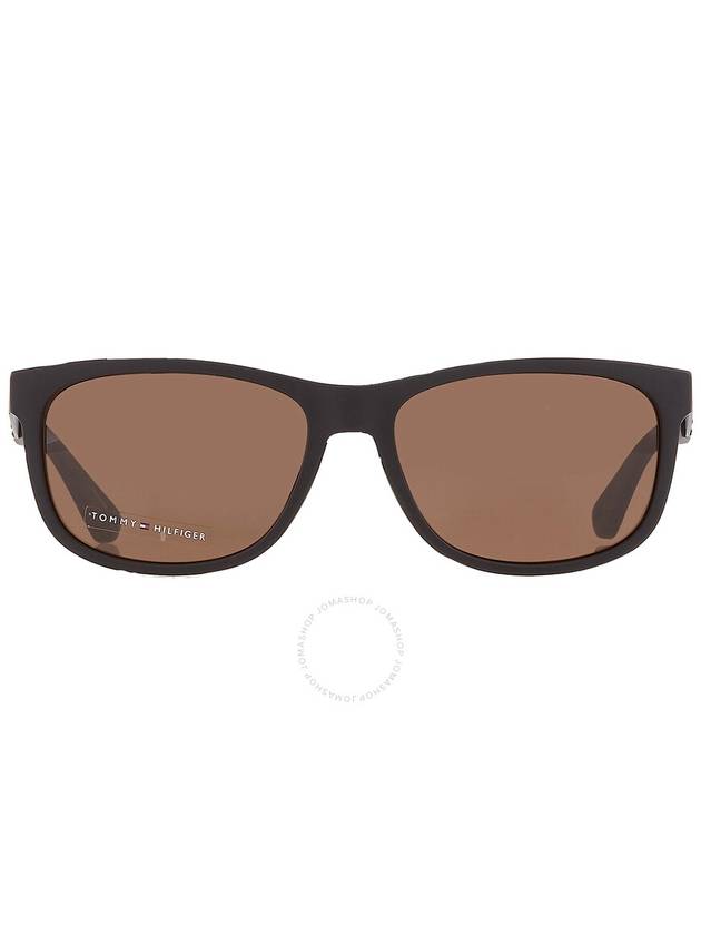 Tommy Hilfiger Brown Rectangular Men's Sunglasses TH 1520/S 0003/70 57 - TOMMY HILFIGER - BALAAN 1