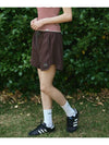 _WOMEN RECYCLE SWEAT SHORTS_BROWN - THE GREEN LAB - BALAAN 3