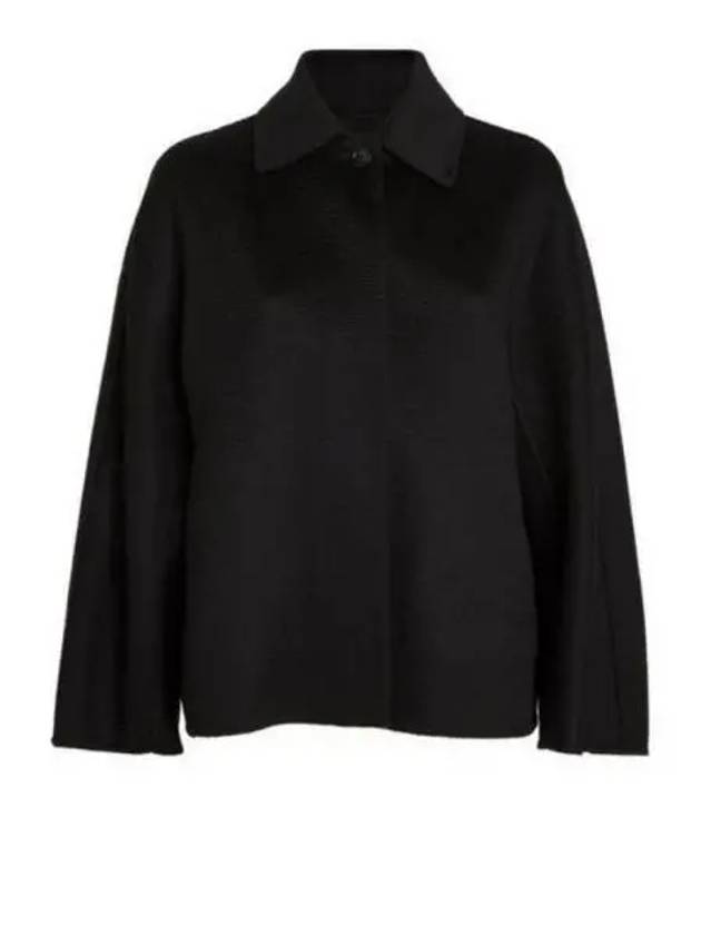 Midas Cashmere Shirt Jacket Black - MAX MARA - BALAAN 1