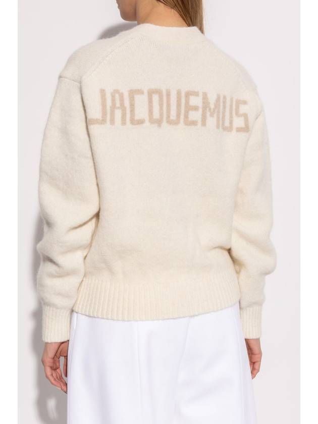 Jacquemus Cardigan The Jacquemus, Women's, Cream - JACQUEMUS - BALAAN 4