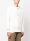 CP Company Lens Wappen Hooded Sweatshirt White 14CMSS023A0 - CP COMPANY - BALAAN 3