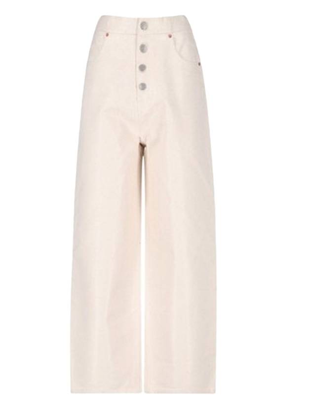 MM6 High Waist Pants Beige - MAISON MARGIELA - BALAAN.