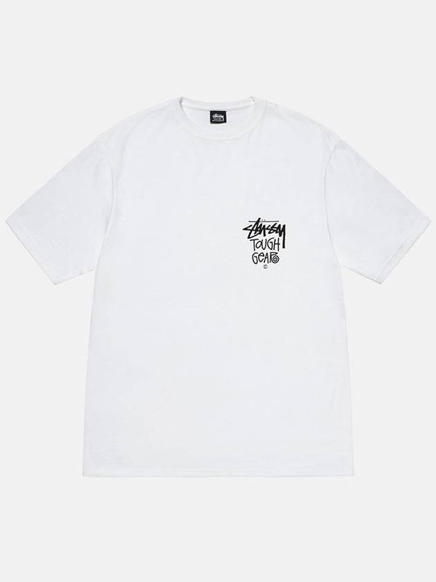 Tough Gear Short Sleeve T-Shirt White - STUSSY - BALAAN 3