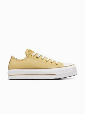 Chuck Taylor All Star Lift Platform Herringbone Stripe Utility Sunflower A08109C - CONVERSE - BALAAN 1