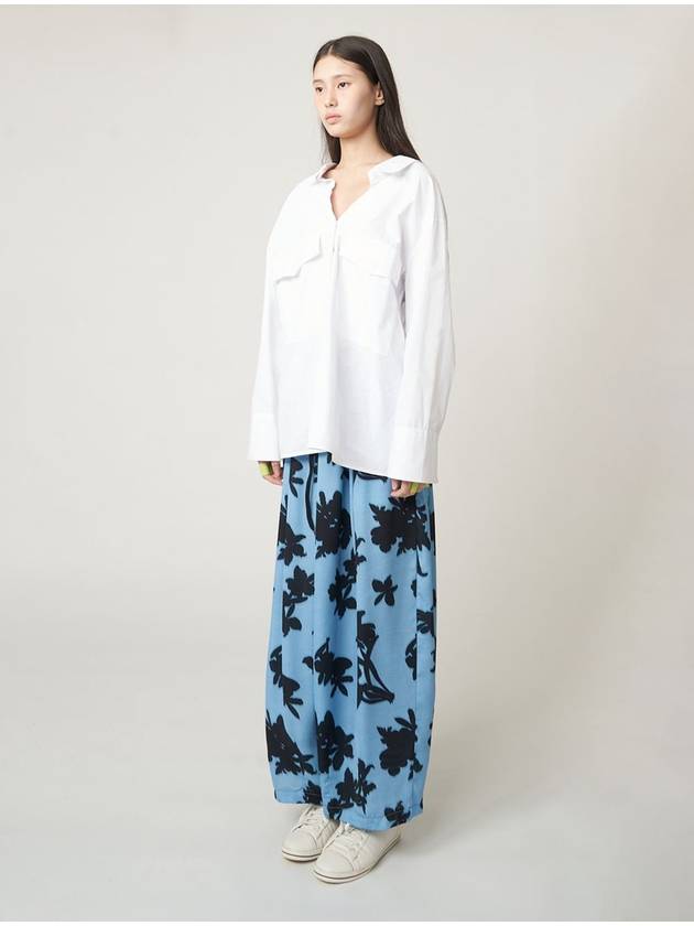 Floral Wide Pants Blue - ATHPLATFORM - BALAAN 6