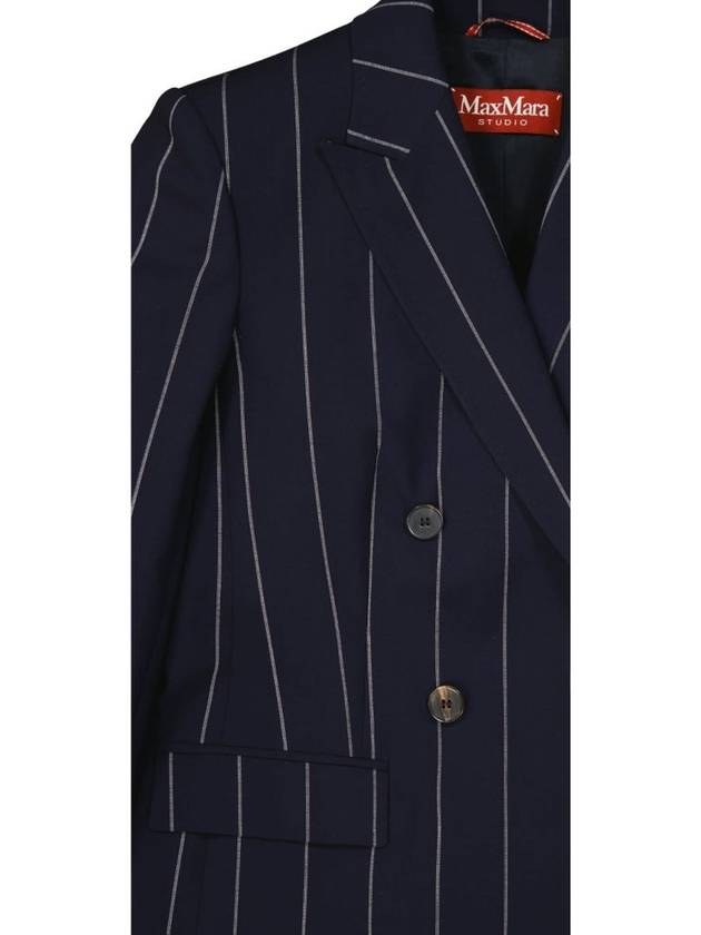 Acume Wool Jacket Navy - MAX MARA - BALAAN 4