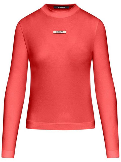 Le Gros Grain Manches Long Sleeve T-Shirt Dark Red - JACQUEMUS - BALAAN 2